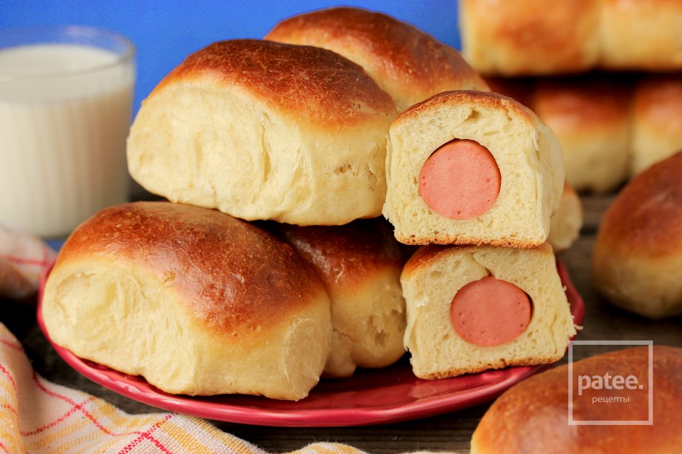 Духовые пирожки с сосисками - Шаг 20