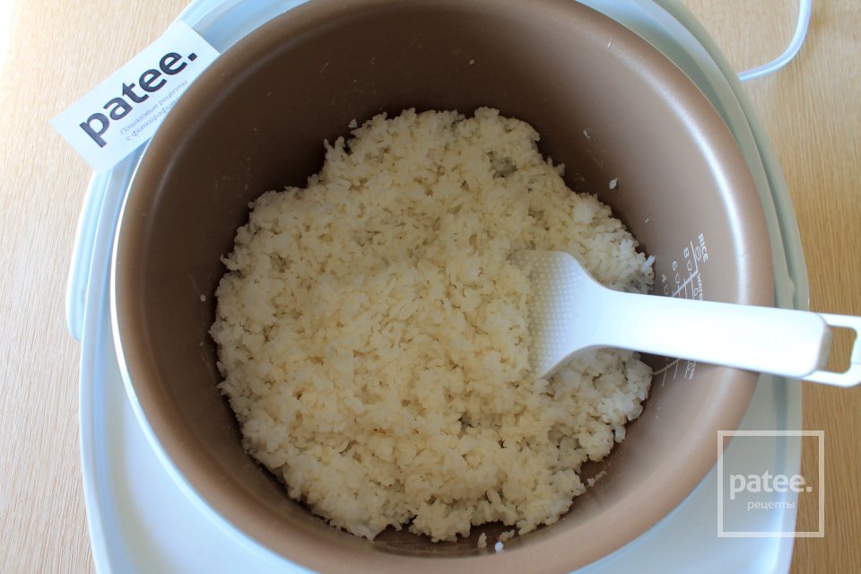 Роллы с семгой и грушей в мультиварке - Шаг 5