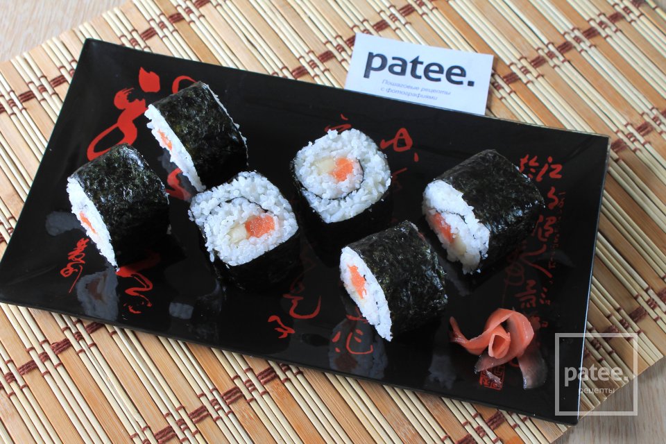 Роллы с семгой и грушей в мультиварке - Шаг 12