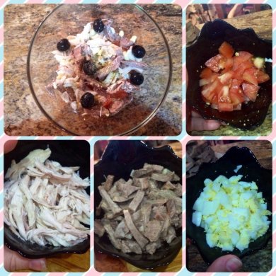 Салат "Два вида мяса" - Шаг 1