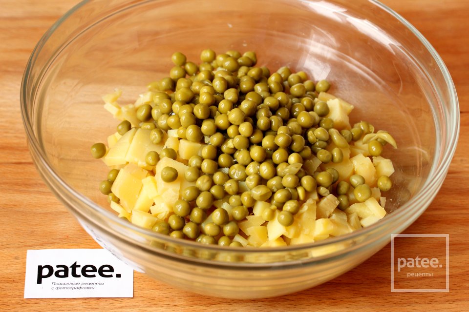 Салат Оливье с языком - Шаг 3