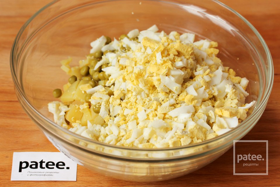 Салат Оливье с языком - Шаг 4