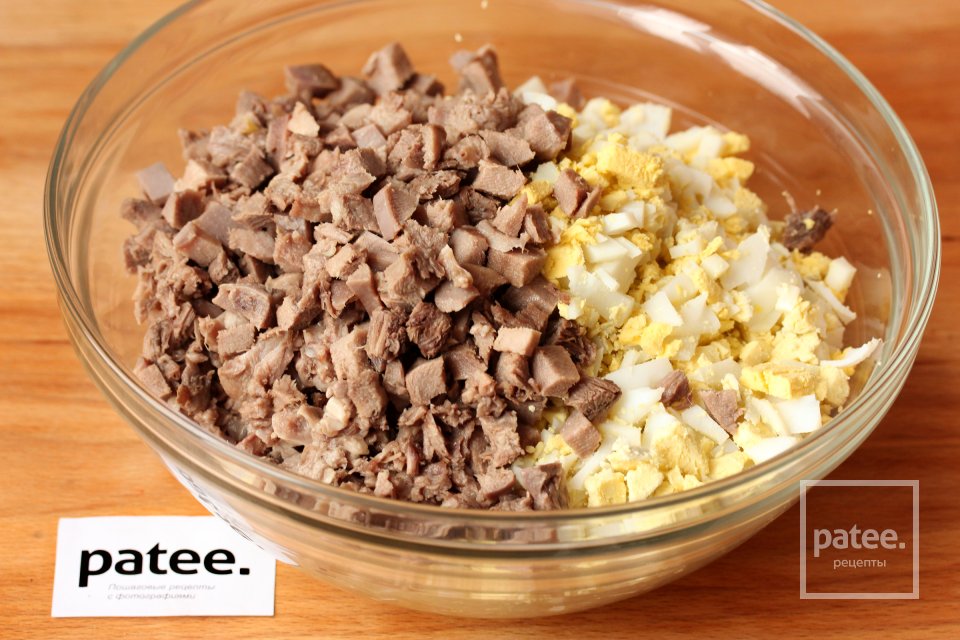 Салат Оливье с языком - Шаг 5