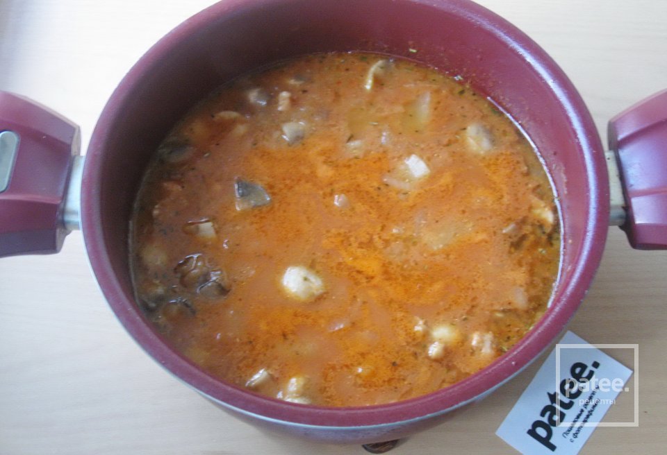 Свинина с грибами и ананасами - Шаг 15