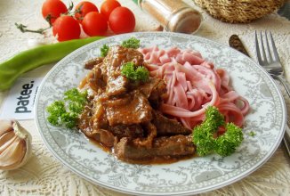 Говяжья печень по-восточному