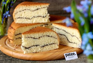 Бисквит полосатый в мультиварке