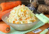 Салат из пекинской капусты с топинамбуром и морковью