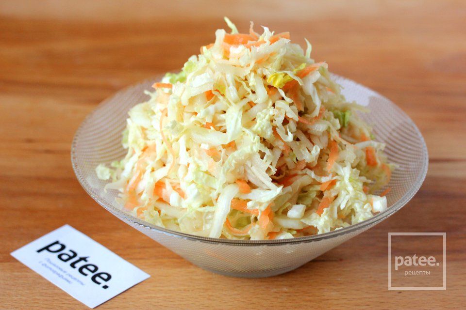 Салат из пекинской капусты с топинамбуром и морковью - Шаг 10