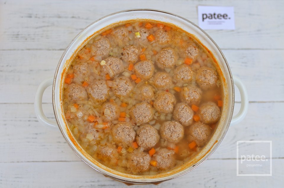 Суп с фрикадельками - Шаг 9