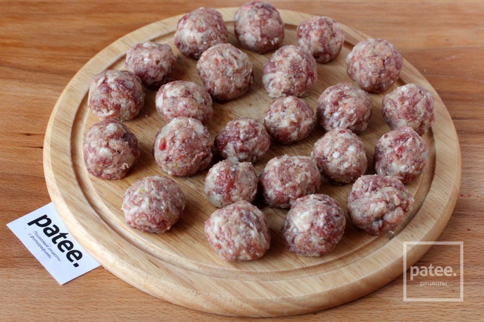 Мясные фрикадельки в сырно-шпинатном соусе - Шаг 6