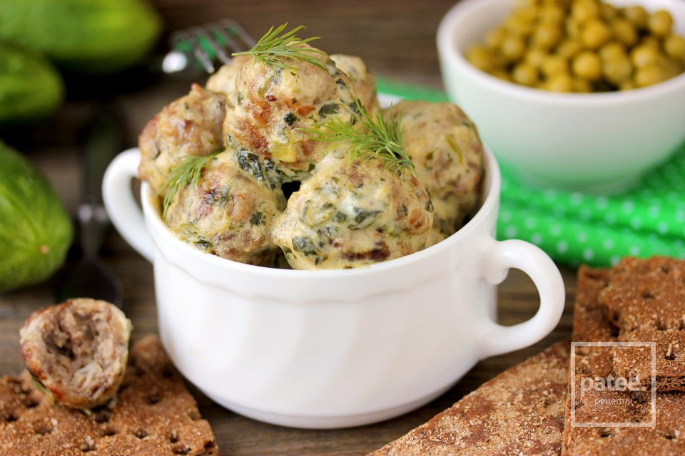 Мясные фрикадельки в сырно-шпинатном соусе - Шаг 14
