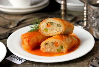 Голубцы с куриным фаршем, кускусом и овощами