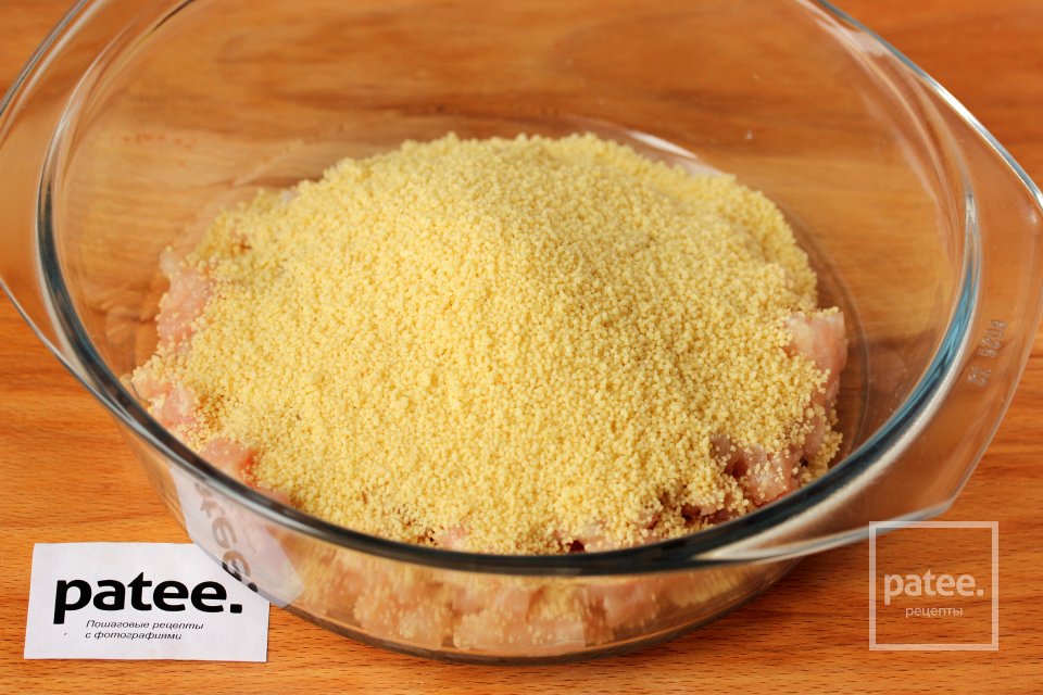 Голубцы с куриным фаршем, кускусом и овощами - Шаг 3