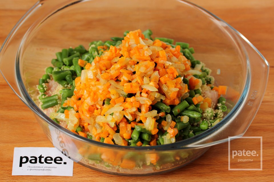 Голубцы с куриным фаршем, кускусом и овощами - Шаг 6