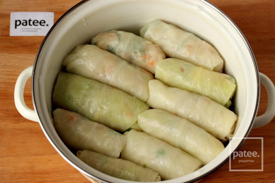 Голубцы с куриным фаршем, кускусом и овощами - Шаг 12