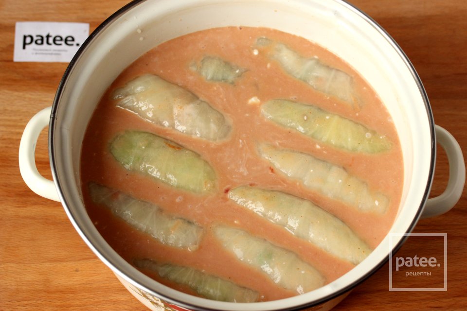 Голубцы с куриным фаршем, кускусом и овощами - Шаг 15