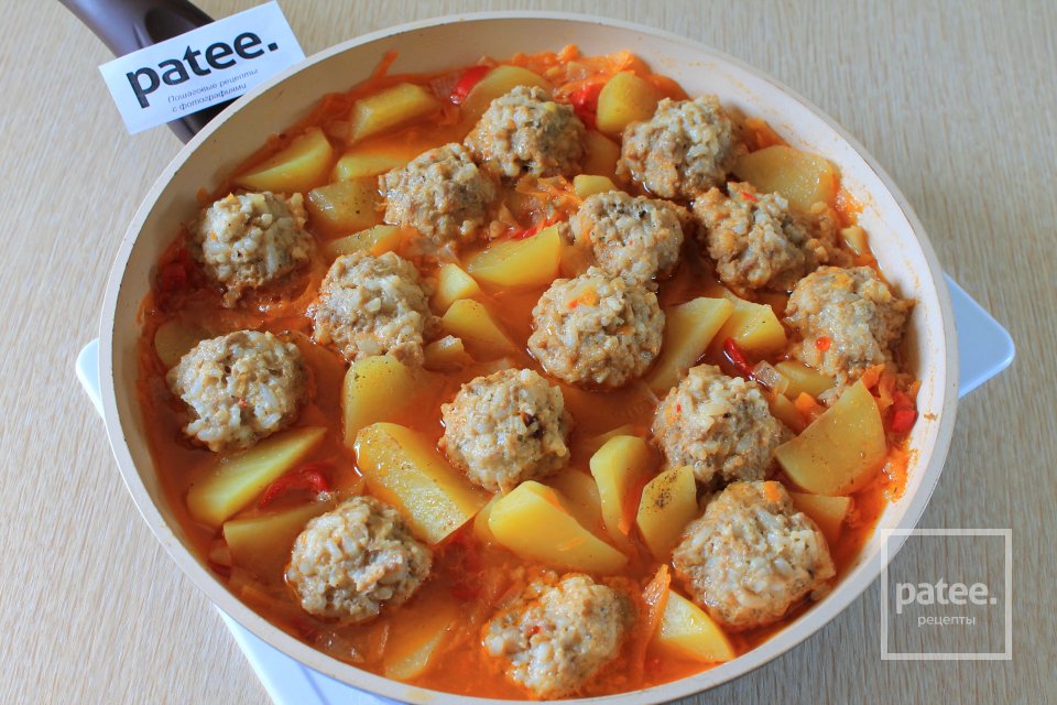 Тефтели с нежным картофелем - Шаг 12