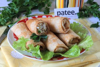 Блинчики с печенью трески