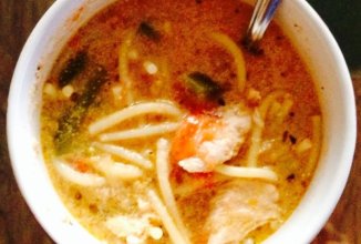 Итальянский суп с кусочками нежной курочки.