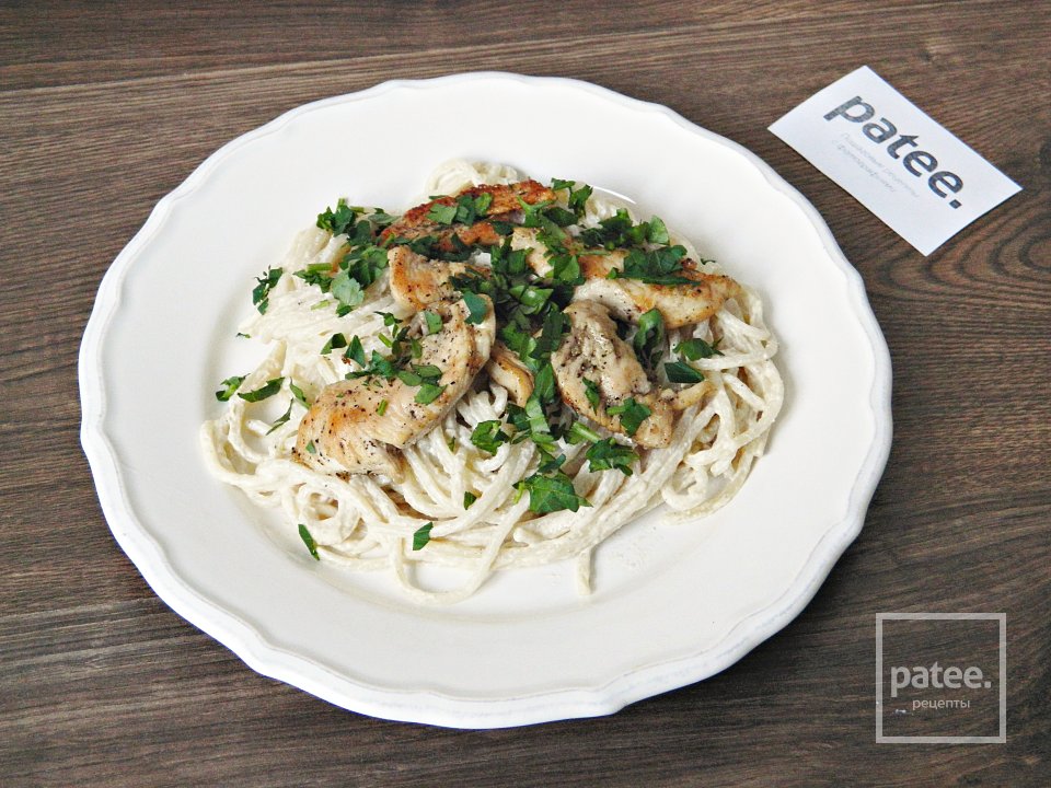 Паста Чикен Альфредо - Шаг 14