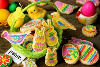 Пасхальное печенье с глазурью