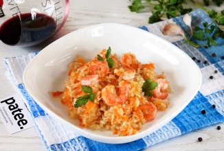 Плов с креветками в мультиварке