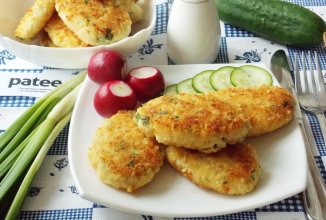 Рыбные котлеты с картофелем