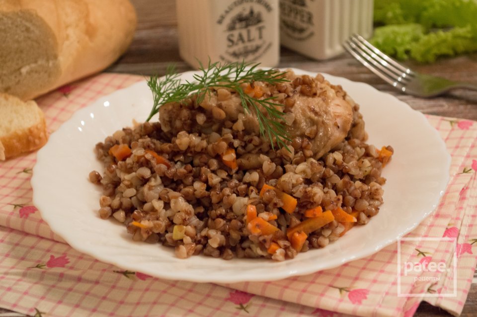 Гречка с курицей в мультиварке - Шаг 12