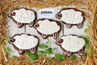 Шоколадное печенье Пасхальные барашки