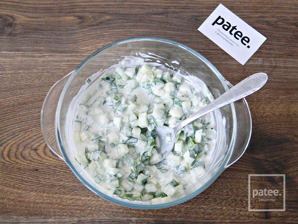 Мятный салат с огурцом - Шаг 18