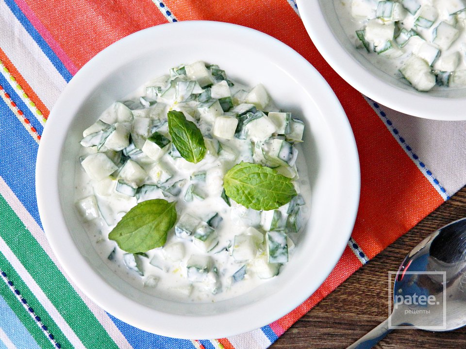 Мятный салат с огурцом - Шаг 19