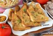 Гренки яичные с укропом