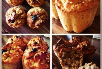 Рисовые кексы с грушей