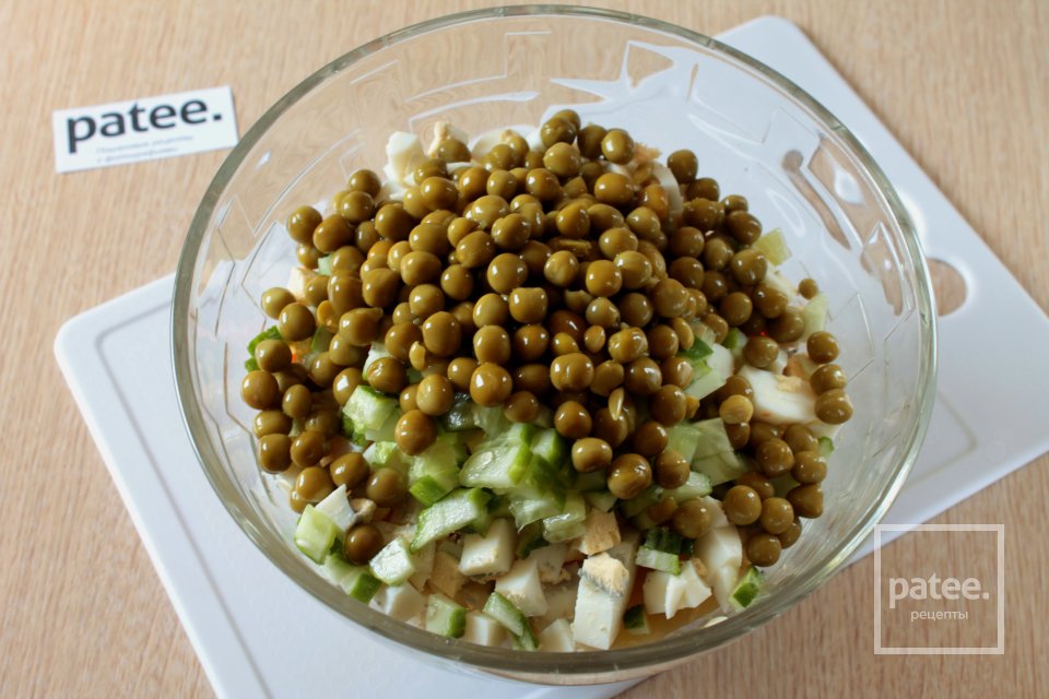 Оливье с креветками - Шаг 7