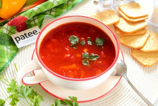 Томатный суп с кукурузой