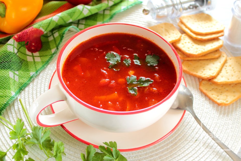 Томатный суп с кукурузой - Шаг 11