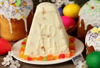 Пасха творожно-сливочная с курагой