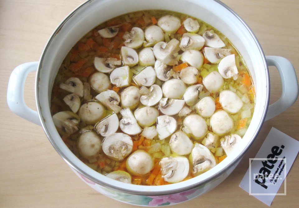 Суп с овсянкой и грибами - Шаг 10