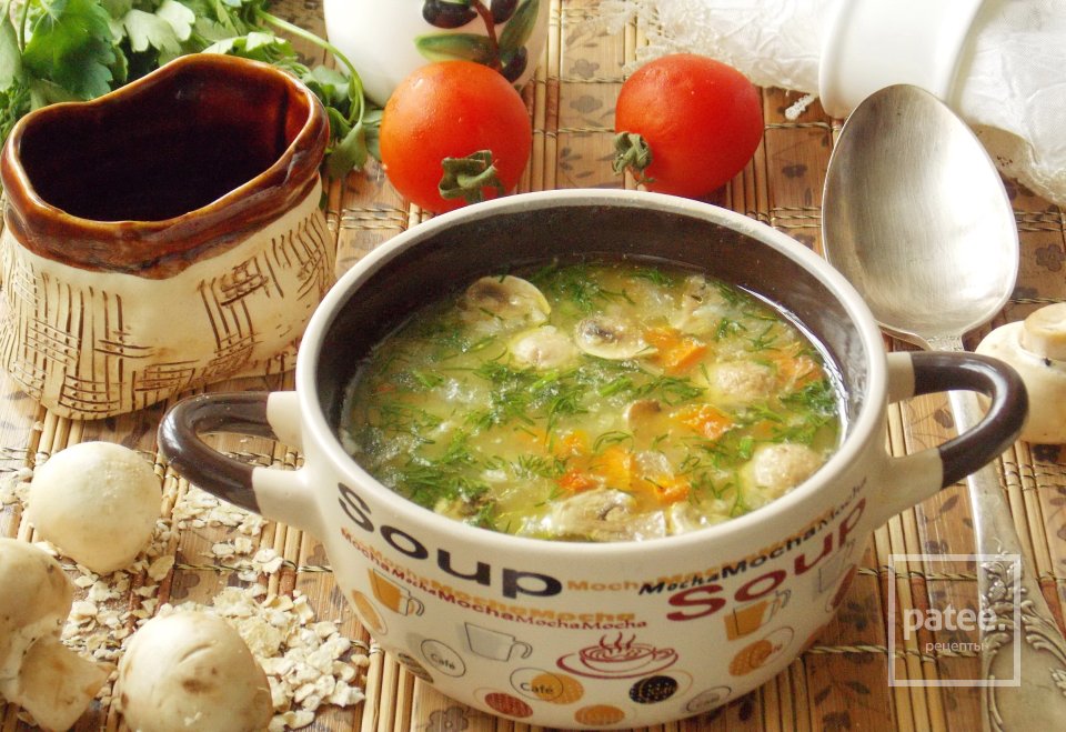 Суп с овсянкой и грибами - Шаг 13