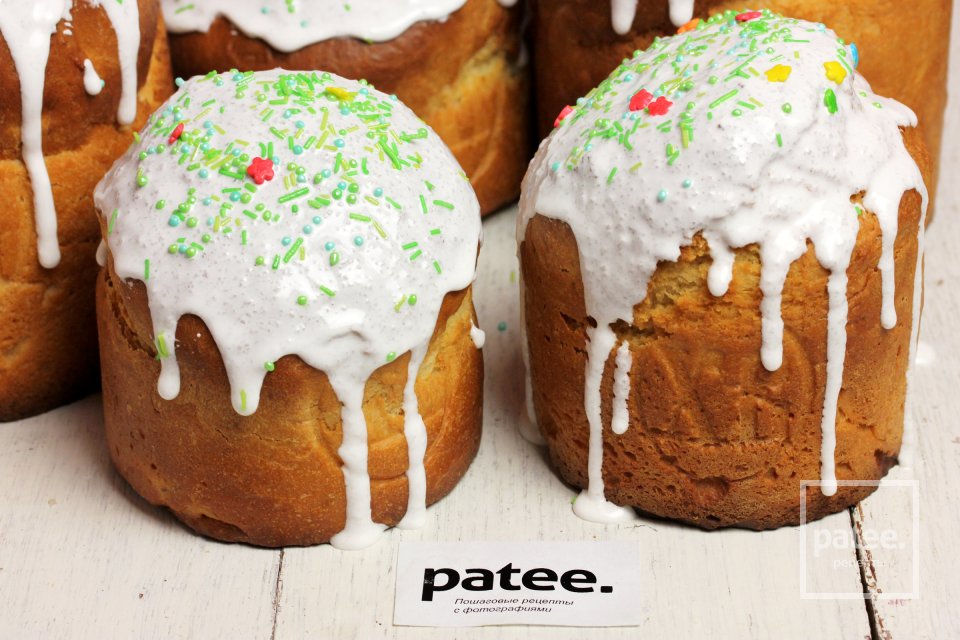 Пасхальный кулич на топлёном молоке с курагой - Шаг 18