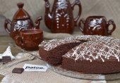 Шоколадный манник с шоколадной начинкой