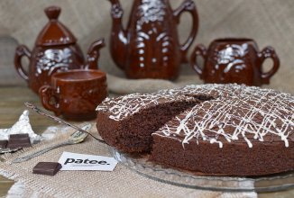 Шоколадный манник с шоколадной начинкой