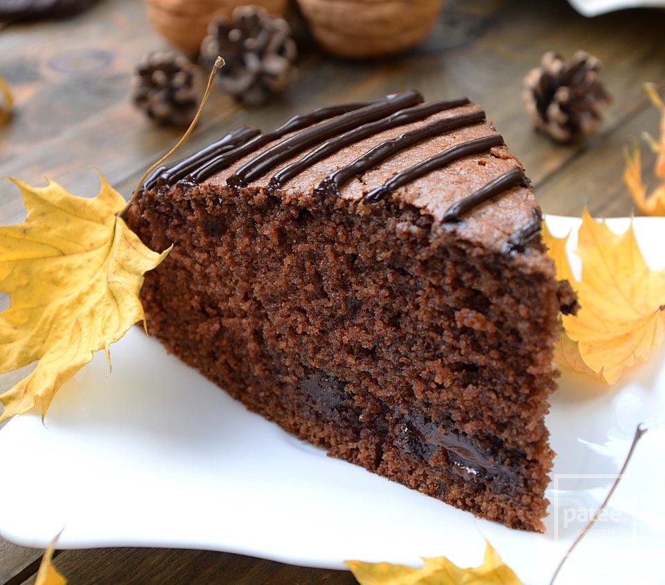 Шоколадный манник с шоколадной начинкой - Шаг 16