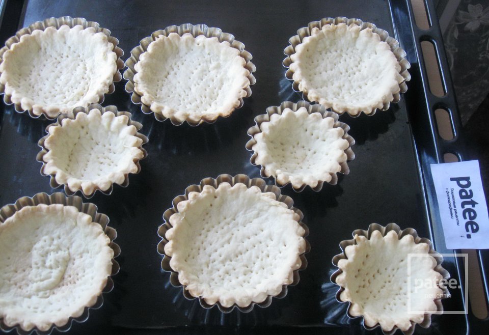 Песочные корзинки и тарталетки с кремом - Шаг 8