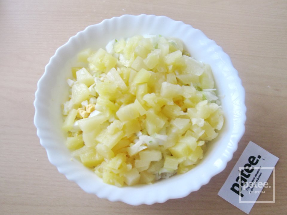 Салат с куриной грудкой, ананасом и рисом - Шаг 10