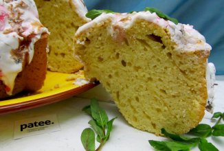 Кекс с белковым кремом