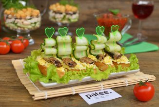 Бутерброды со шпротами Лодочки