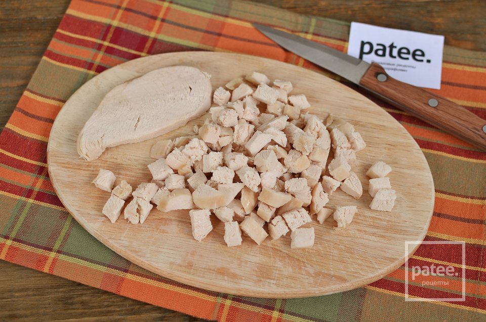 Салат с курицей и грибами - Шаг 6