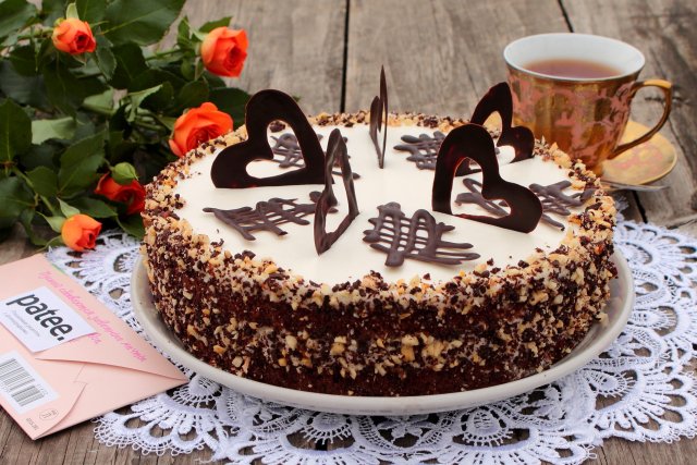 Торт шоколадно-пудинговый