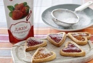 ПЕЧЕНЬЕ-СЕРДЕЧКИ С ДЖЕМОМ
